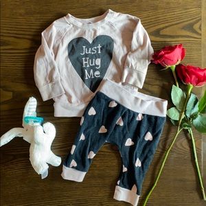 Emily & Oliver Sweet baby girl matching set